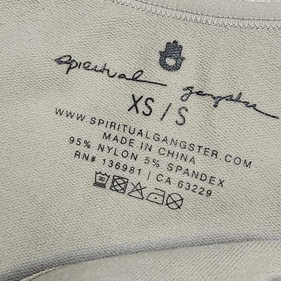 Spiritual Gangster Cropped Cami Ash Grey XS/S - Picture 7 of 7